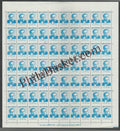 #DFS182 - Homi Jahangir Bhabha Ashokan Watermark Definitive FullSheet Stamp India 10th Series Builders of Modern India (13) 01 Mar 2009