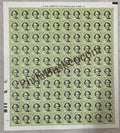#DFS184 - Indira Gandhi Ashokan Watermark Definitive FullSheet Stamp India 10th Series Builders of Modern India (13) 01 Dec 2008