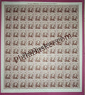 #DFS194 - M S Subbulakshmi Ashokan Watermark Definitive FullSheet Stamp India 11th Series Makers of India (28) 01 Feb 2016