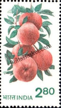 #DST133 - Apples Ashokan Watermark Definitive Stamp India 6th Series Rural Prosperity (21)