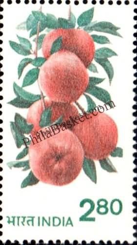 #DST133 - Apples Ashokan Watermark Definitive Stamp India 6th Series Rural Prosperity (21)
