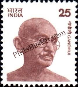 #DST138 - Gandhi Definitive Stamp India Gandhi Nehru Series 27 May 1976