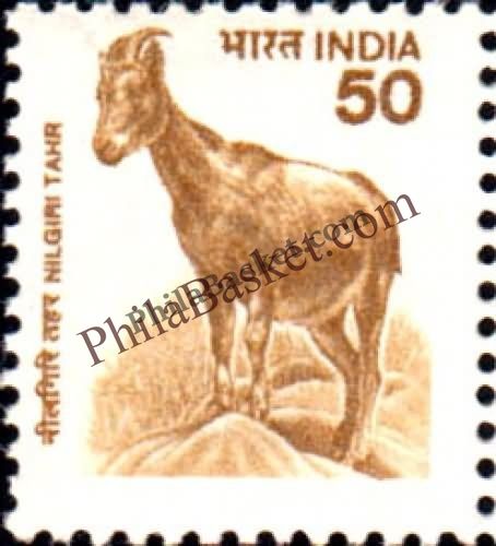#DST166 - Nilgiri Thar Ashokan Watermark Definitive Stamp India 9th Series Flora and Fauna (12) 20 Jul 2000