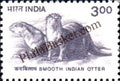 #DST169 - Smooth Indian Otter Ashokan Watermark Definitive Stamp India 9th Series Flora and Fauna (12) 20 Jul 2002