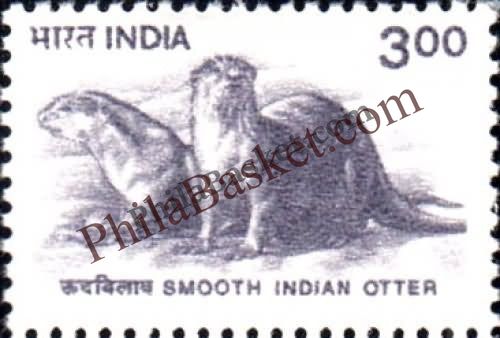 #DST169 - Smooth Indian Otter Ashokan Watermark Definitive Stamp India 9th Series Flora and Fauna (12) 20 Jul 2002