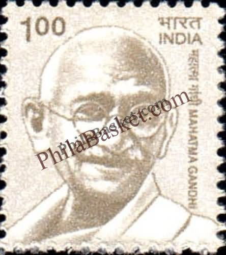 #DST179 - Mahatma Gandhi Ashokan Watermark Definitive Stamp India 10th Series Builders of Modern India (13) 01 Mar 2009