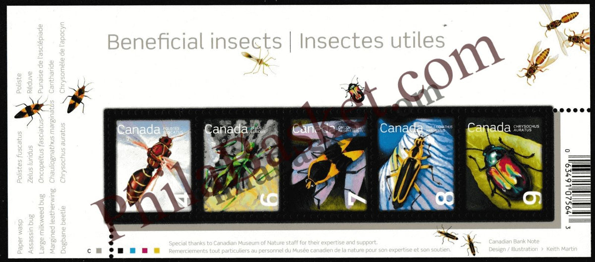 #FI69 - Beneficial Insects - Insectes Utiles - Miniature Sheet - Canada - 04 Jun 2010