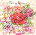 #FI71 - Malaysian Hybrid Tea Rose Ms Heart Shaped Perforation - Miniature Sheet - Malaysia - 04 Jun 2014