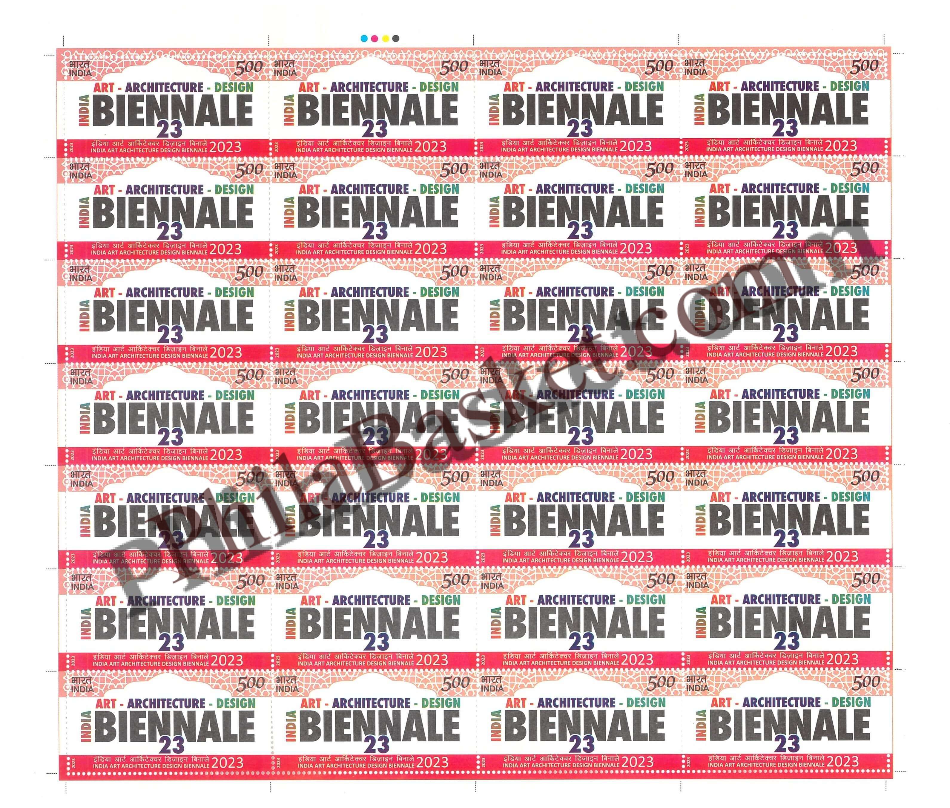 #FS2049 - India Art Architecture Design Biennale 2023 - Fullsheet - India MNH - 08 Dec 2023