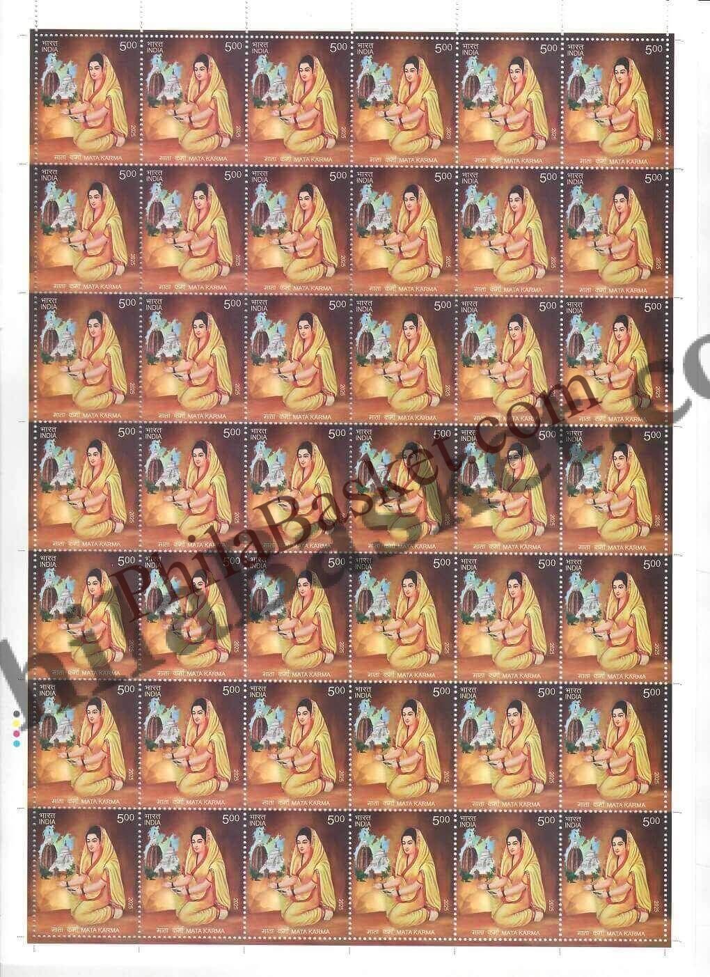 #FS2107 - Mata Karma - Fullsheet - India MNH - 25 Mar 2025