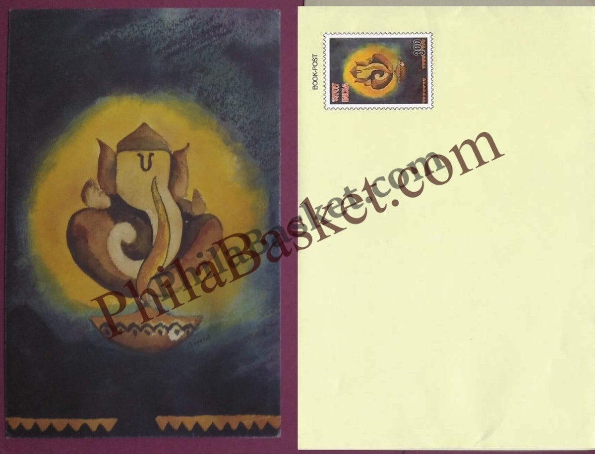 #GS119 - Happy Diwali - 4 Rs Envelop With Card - Diwali - Greeting Card India - 6th Series (25 Cards) - 1 Aug 2001