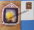 #GS13 - Lamp and Design - 3 Rs Envelop With Card - Diwali - Greeting Card India - 1st Series (32 Cards) - 6 Sep 2000