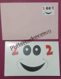 #GS180 - New Year - 4 Rs Envelop With Card - New Year - Greeting Card India - 9th Series (51 Cards) - 1 Nov 2001