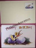 #GS208 - Birthday - 5 Rs Envelop With Card - General Purpose - Greeting Card India - 11th Series (46 Cards) - 18 Oct 2002