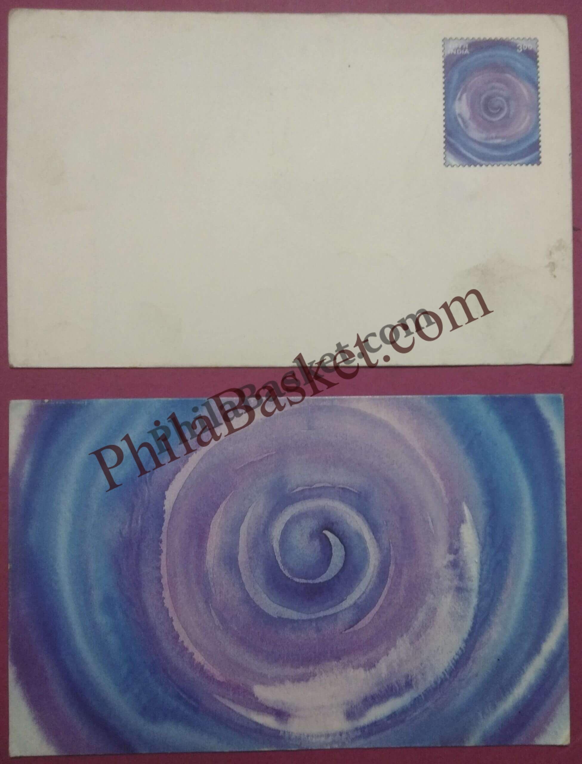 #GS21 - Whirlpool - 3 Rs Envelop With Card - Diwali - Greeting Card India - 1st Series (32 Cards) - 6 Sep 2000