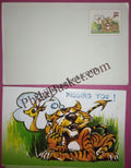#GS220 - Missing You - 5 Rs Envelop With Card - General Purpose - Greeting Card India - 11th Series (46 Cards) - 18 Oct 2002