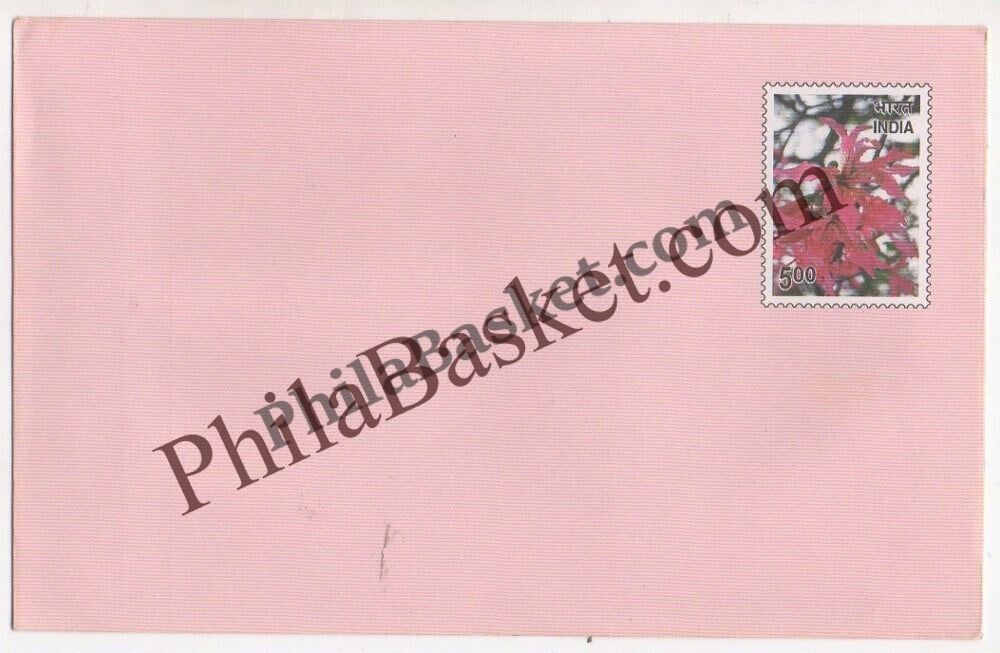 #GS238 - New Year - 5 Rs Envelop With Card - New Year - Greeting Card India - 11th Series (46 Cards) - 18 Oct 2002