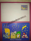 #GS245 - X-Mas - 5 Rs Envelop With Card - Christmas - Greeting Card India - 11th Series (46 Cards) - 18 Oct 2002