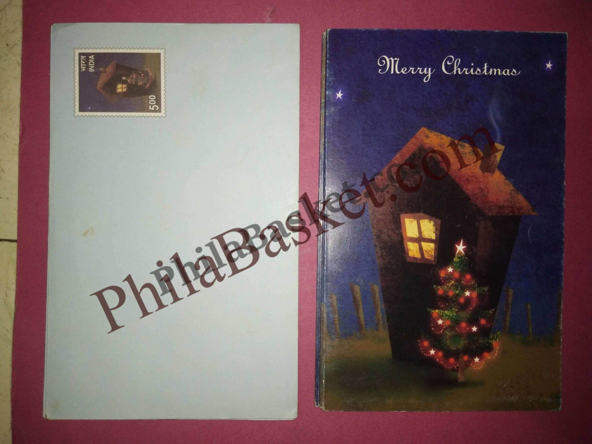 #GS247 - X-Mas - 5 Rs Envelop With Card - Christmas - Greeting Card India - 11th Series (46 Cards) - 18 Oct 2002