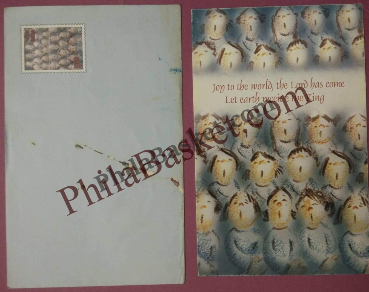 #GS248 - X-Mas - 5 Rs Envelop With Card - Christmas - Greeting Card India - 11th Series (46 Cards) - 18 Oct 2002