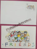#GS76 - Friendship - 3 Rs Envelop With Card - General Purpose - Greeting Card India - 4th Series (16 Cards) - 15 May 2001