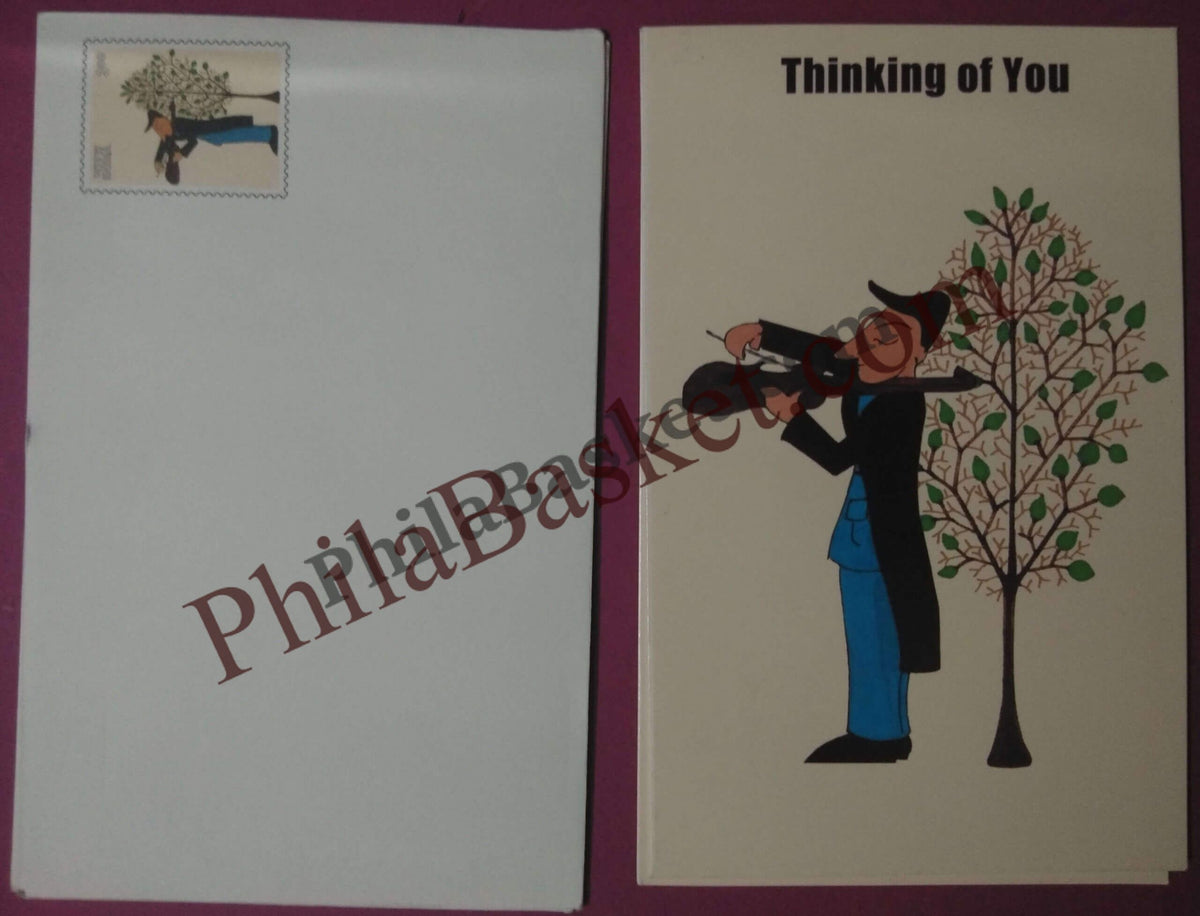 #GS80 - Thinking of You - 3 Rs Envelop With Card - General Purpose - Greeting Card India - 4th Series (16 Cards) - 15 May 2001