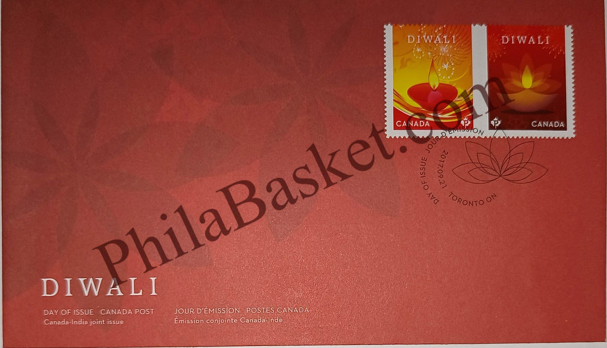 #JS103 - Canada India Joint Issue - Stamp First Day Cover - Canada -  21 Sep 2017