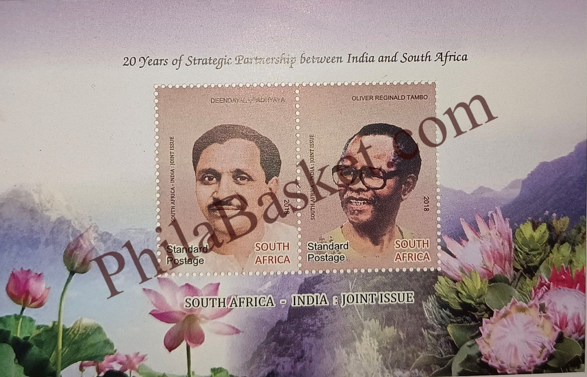 #JS133 - South Africa Deendayal India Joint Issue - Miniature Sheet - South Africa -  07 Jun 2018