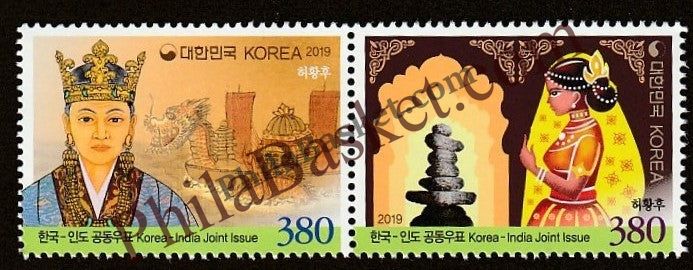 #JS147 - South Korea India Joint Issue - Stamp - South Korea -  30 Jul 2019