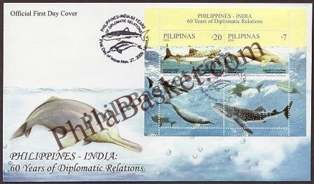 #JS50 - Philippines India Joint Issue - Miniature Sheet First Day Cover - Philippines -  16 Nov 2009