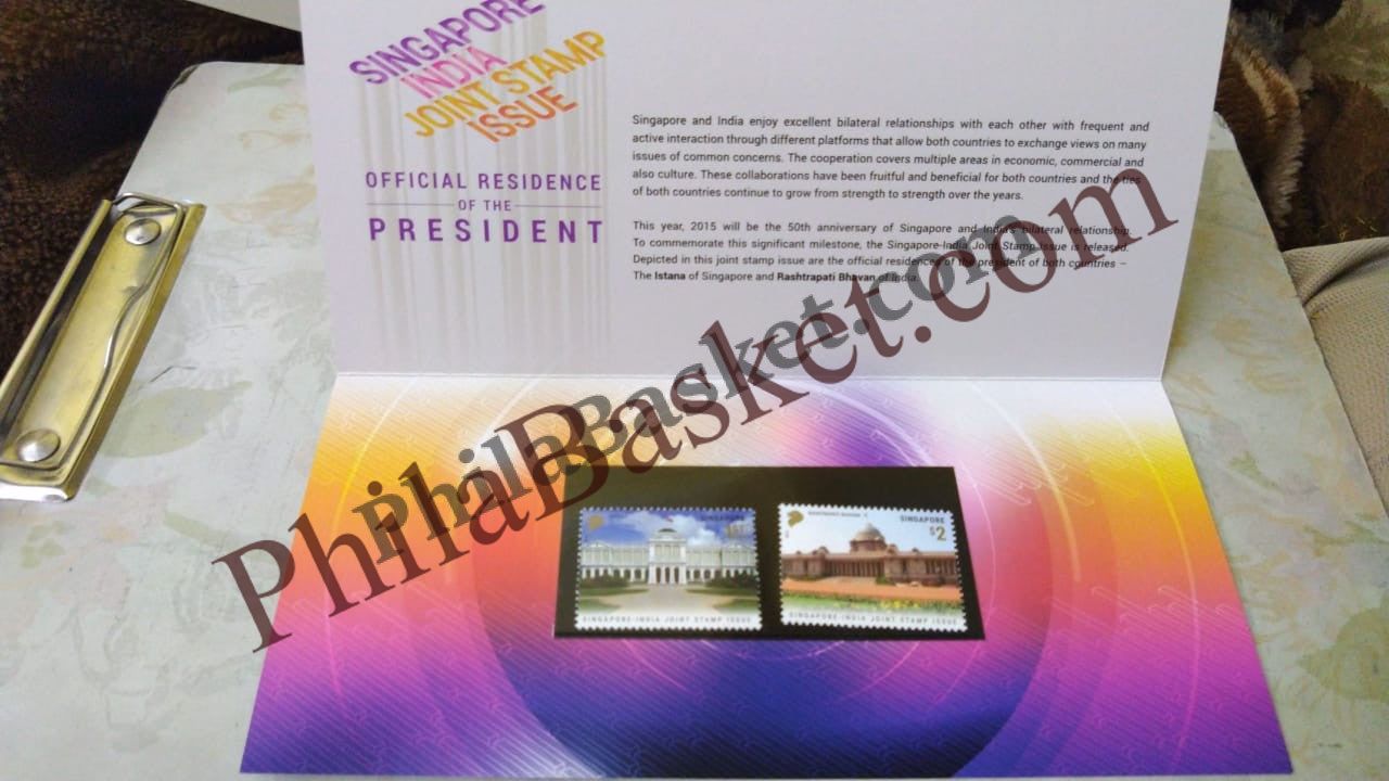 #JS81 - Singapore India Joint Issue - Stamp Presentation Pack - Singapore -  24 Nov 2015