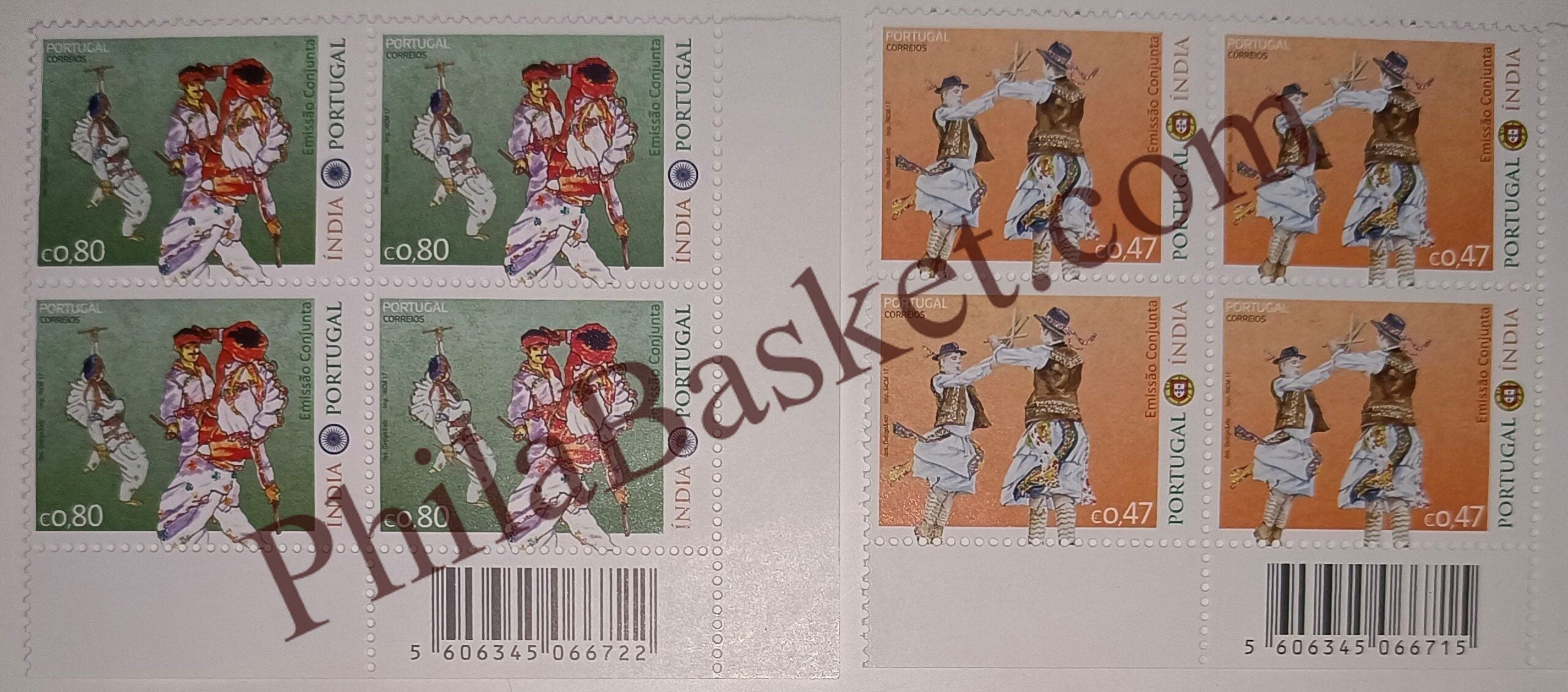 #JS88 - Portugal India Joint Issue - Block of four - Portugal -  01 Jul 2017