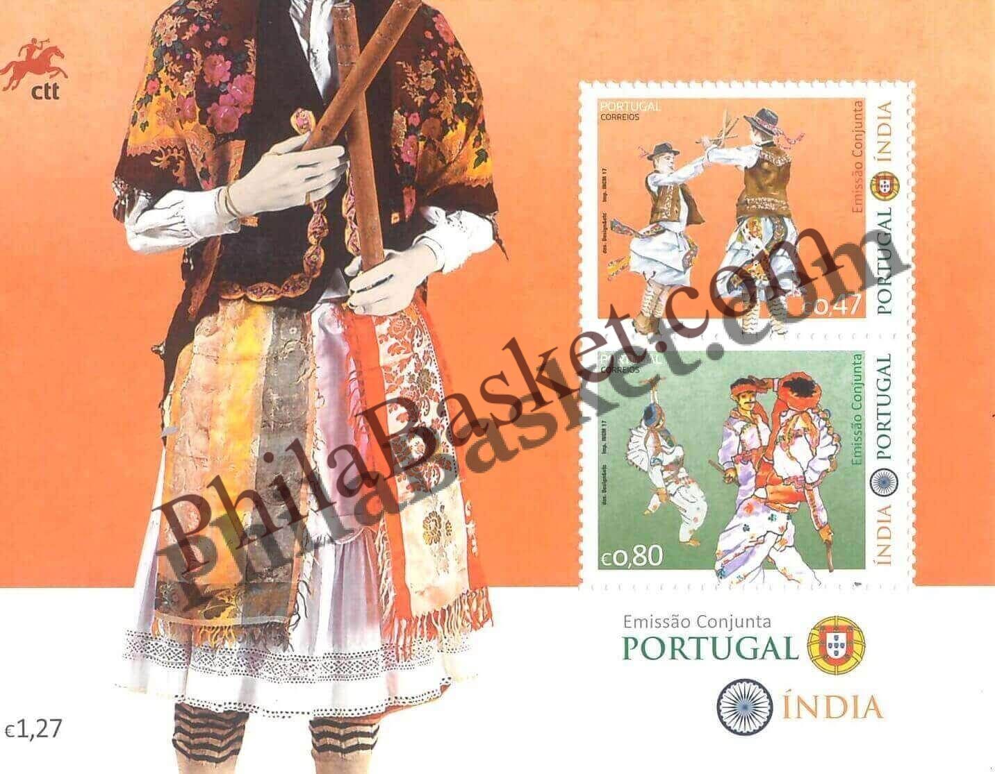 #JS89 - Portugal India Joint Issue - Miniature Sheet - Portugal -  01 Jul 2017