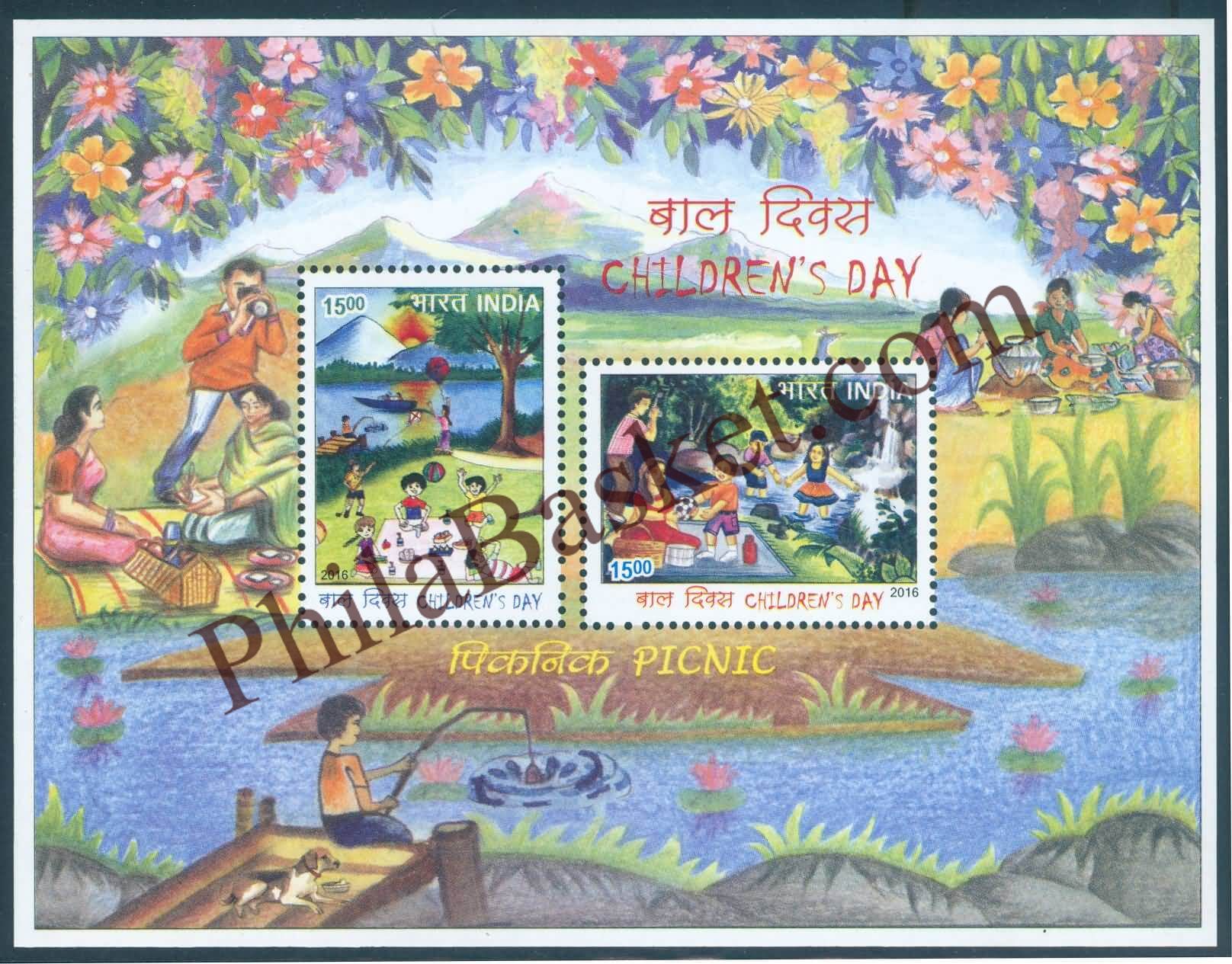 #MS151 - Children's Day 2016 - Picnic - Miniature Sheet MS - MNH - India - 14 Nov 2016