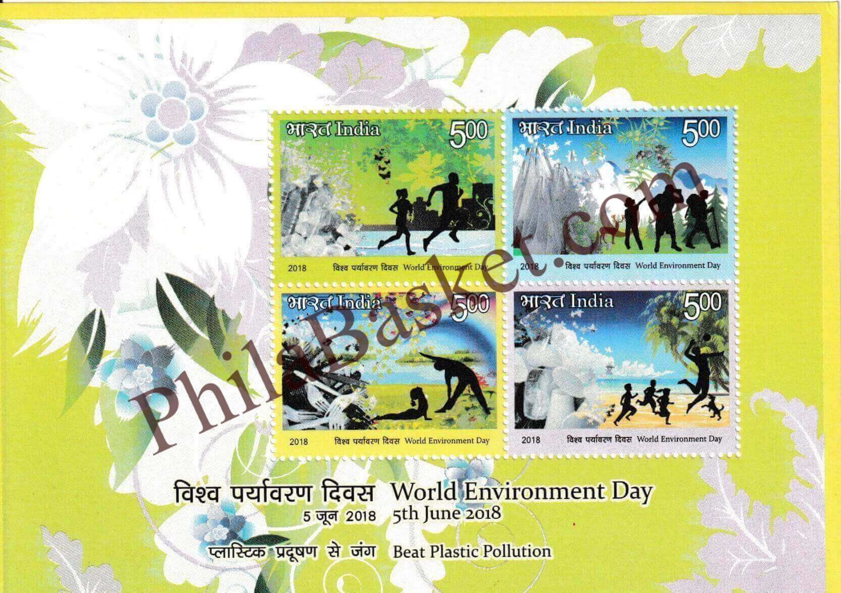 #MS218 - World Environment Day - Miniature Sheet MS - MNH - India - 05 Jun 2018