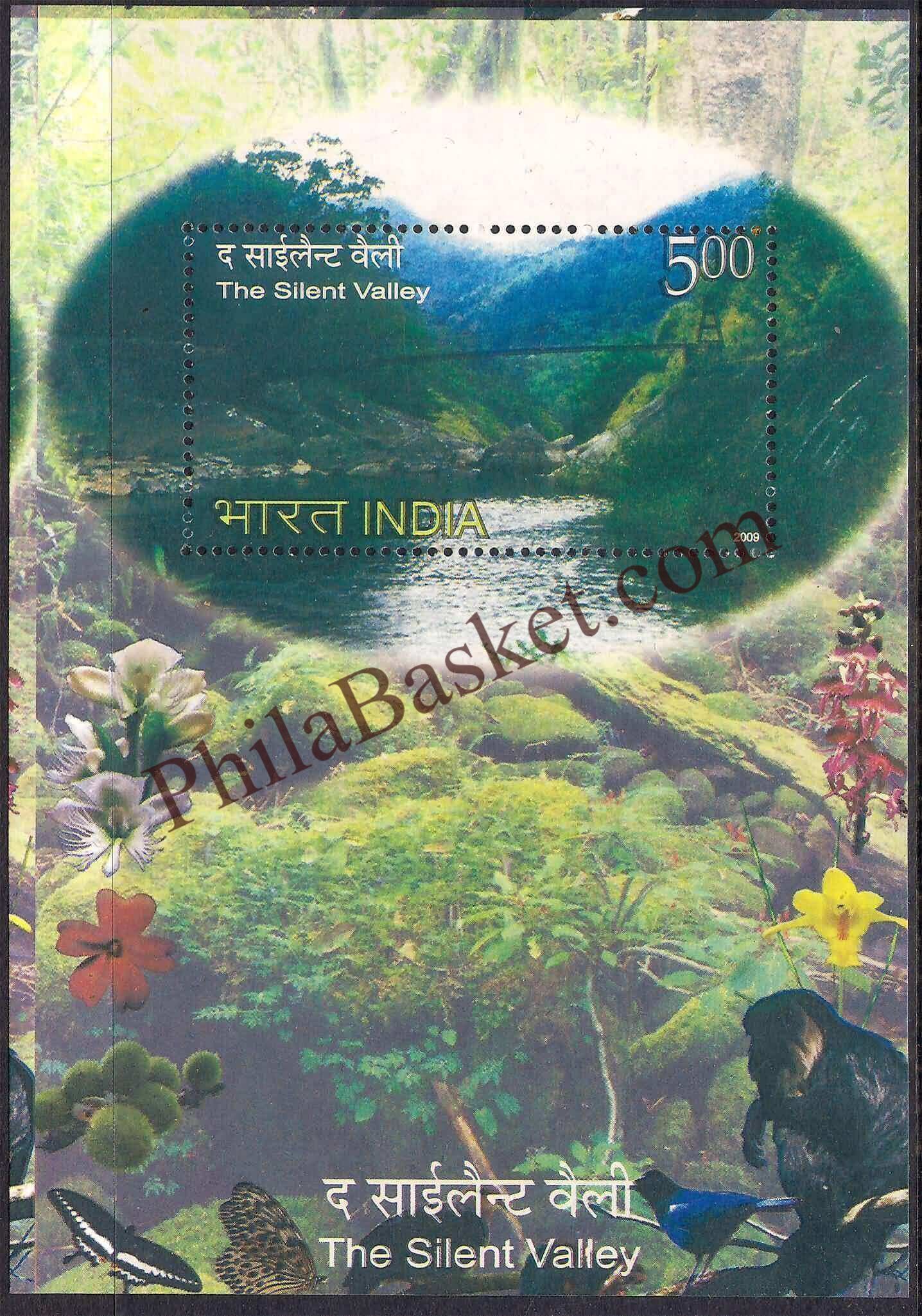 #MS76 - The Silent Valley - Miniature Sheet MS - MNH - India - 15 Nov 2009