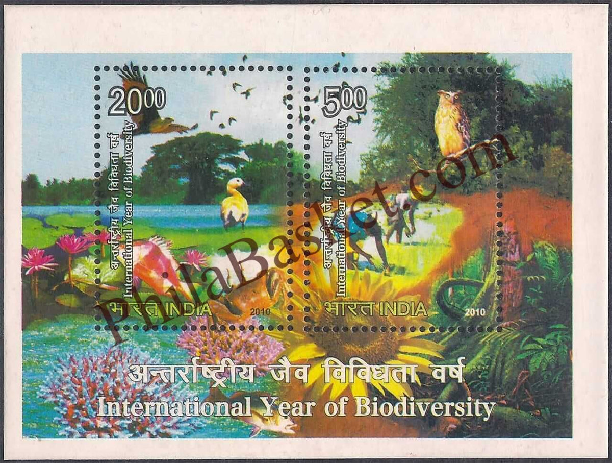 #MS83 - International Year of Biodiversity - Miniature Sheet MS - MNH - India - 05 Jun 2010