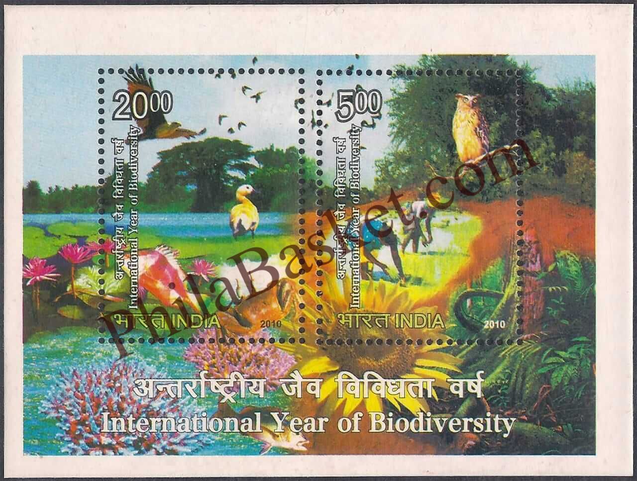 #MS83 - International Year of Biodiversity - Miniature Sheet MS - MNH - India - 05 Jun 2010