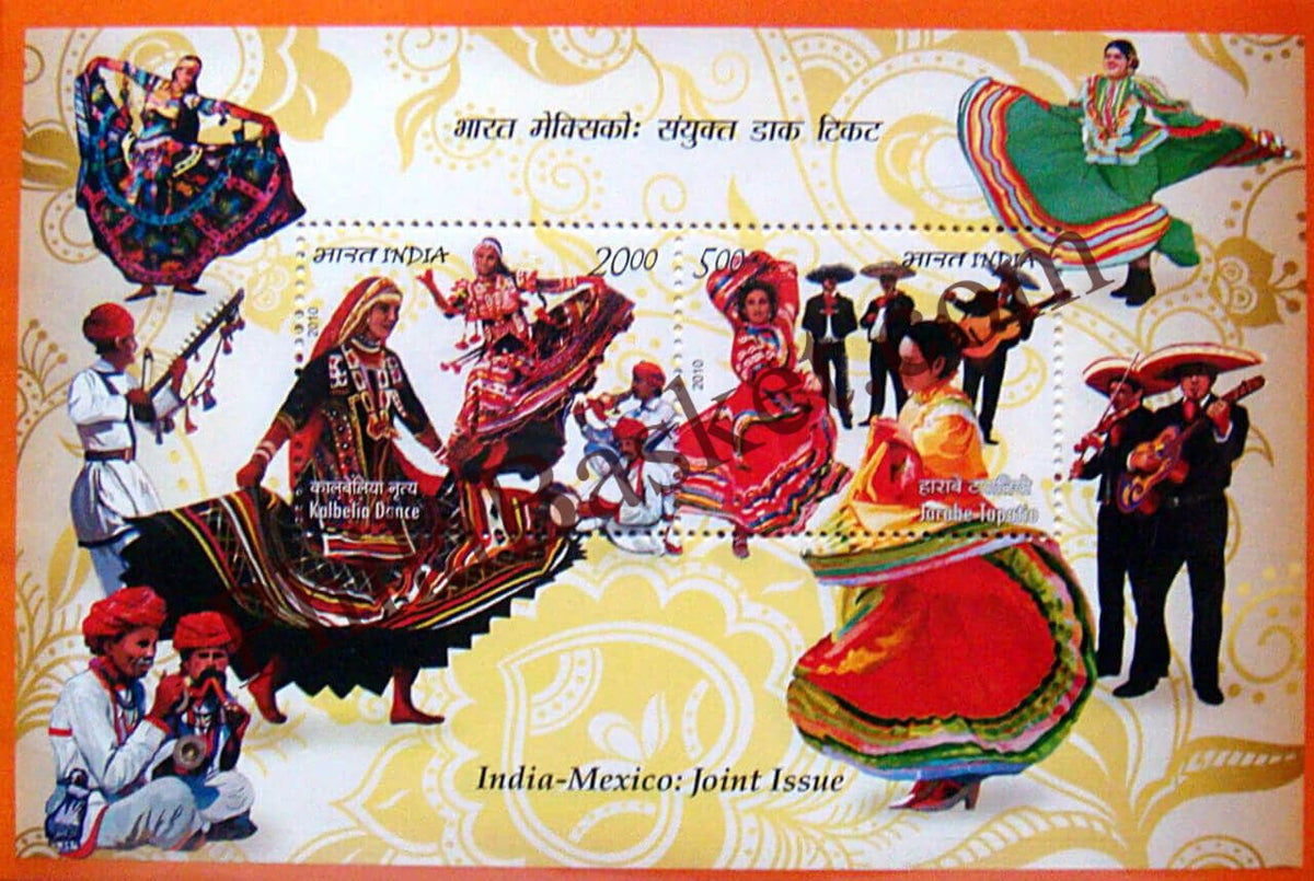 #MS91 - India Mexico Joint Issue - Miniature Sheet MS - MNH - India - 15 Dec 2010