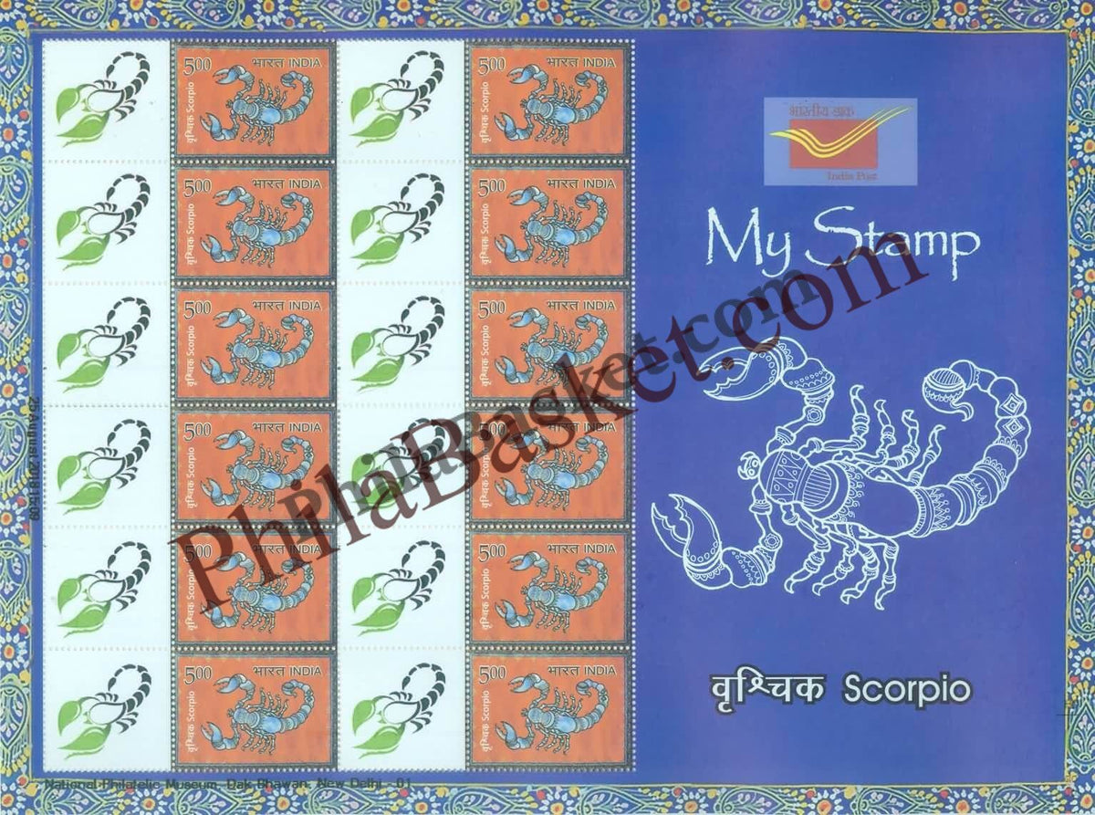 #MYS113 - Astrological Sign - Scorpio - Personalize My Stamp - 07 Jul 2018
