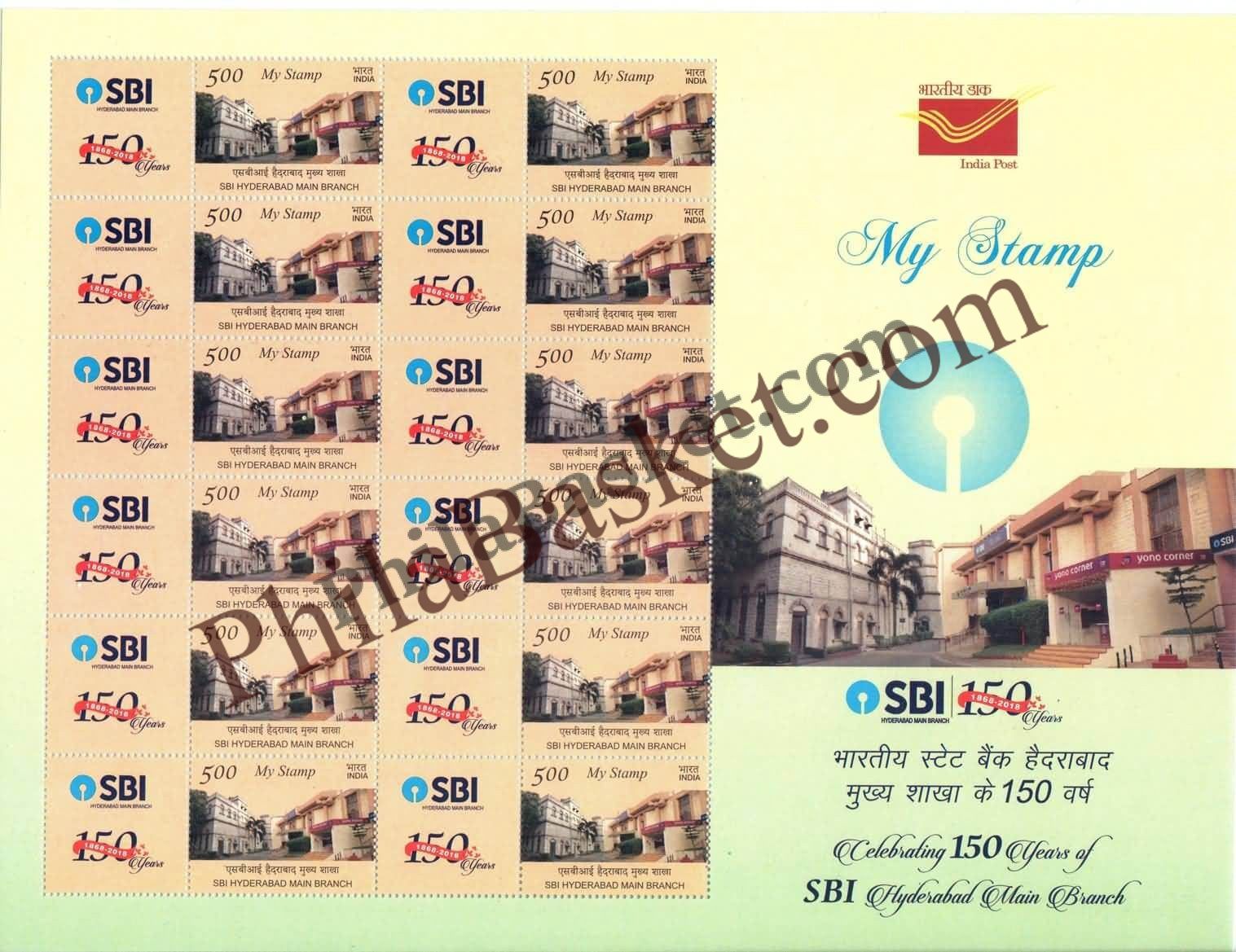 #MYS140 - SBI Hyderabad Main Branch - Customize My Stamp - 18 Dec 2018