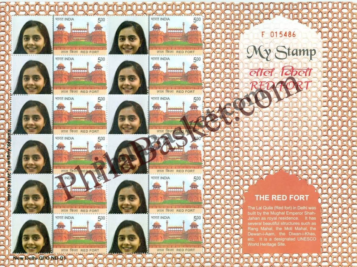 #MYS26 - Red Fort, Delhi - Personalize My Stamp - 07 Jan 2015