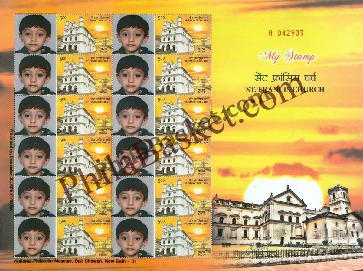 #MYS28 - St Francis Church, Goa - Personalize My Stamp - 07 Jan 2015