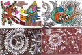 #PC108 - Picture Postcard Set Tribal Paintings of Maharashtra (Set of 04) - Picture Postcard - Maharashtra - India - 07 Apr 2025