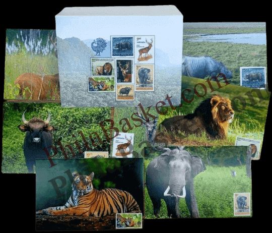 #PC109 - Picture Postcard on Wildlife of India (Set of 07) - Picture Postcard - New Delhi - India - 07 Apr 2025