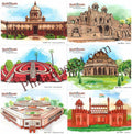 #PC128 - Heritage Delhi (Set of 6) - Picture Postcard - New Delhi - India - 07 Apr 2025