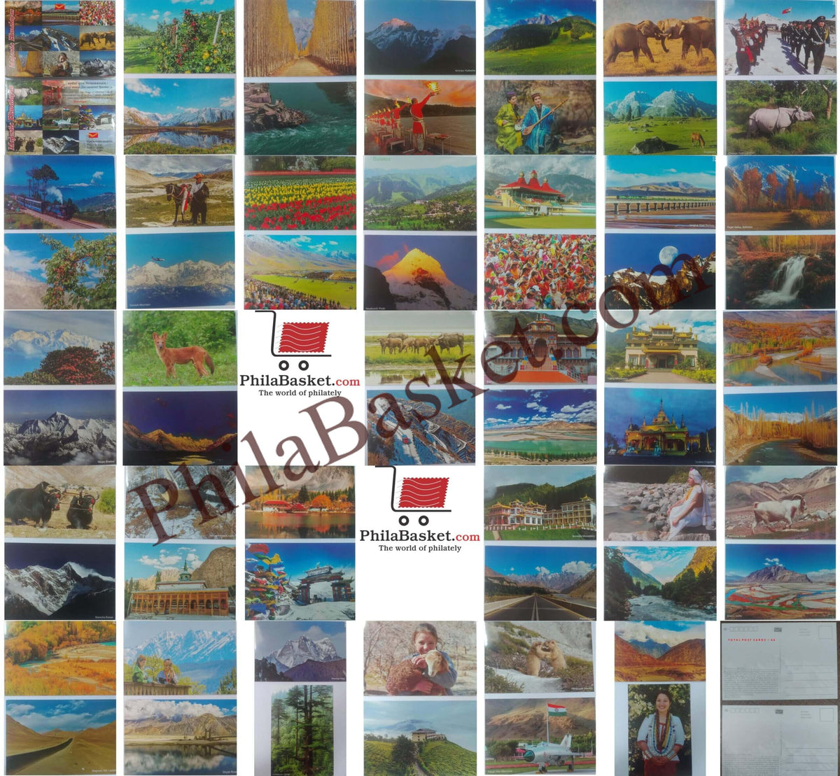 #PC23 - Picture Postcard on Majestic Himalayas Series 2 by India Post ( Set of 64) - India - 2023