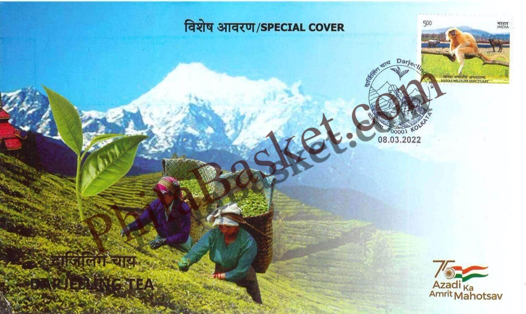 #SC1018 - Darjeeling Tea, GI Tag by West Bengal circle - Special Cover - India - 08 Mar 2022