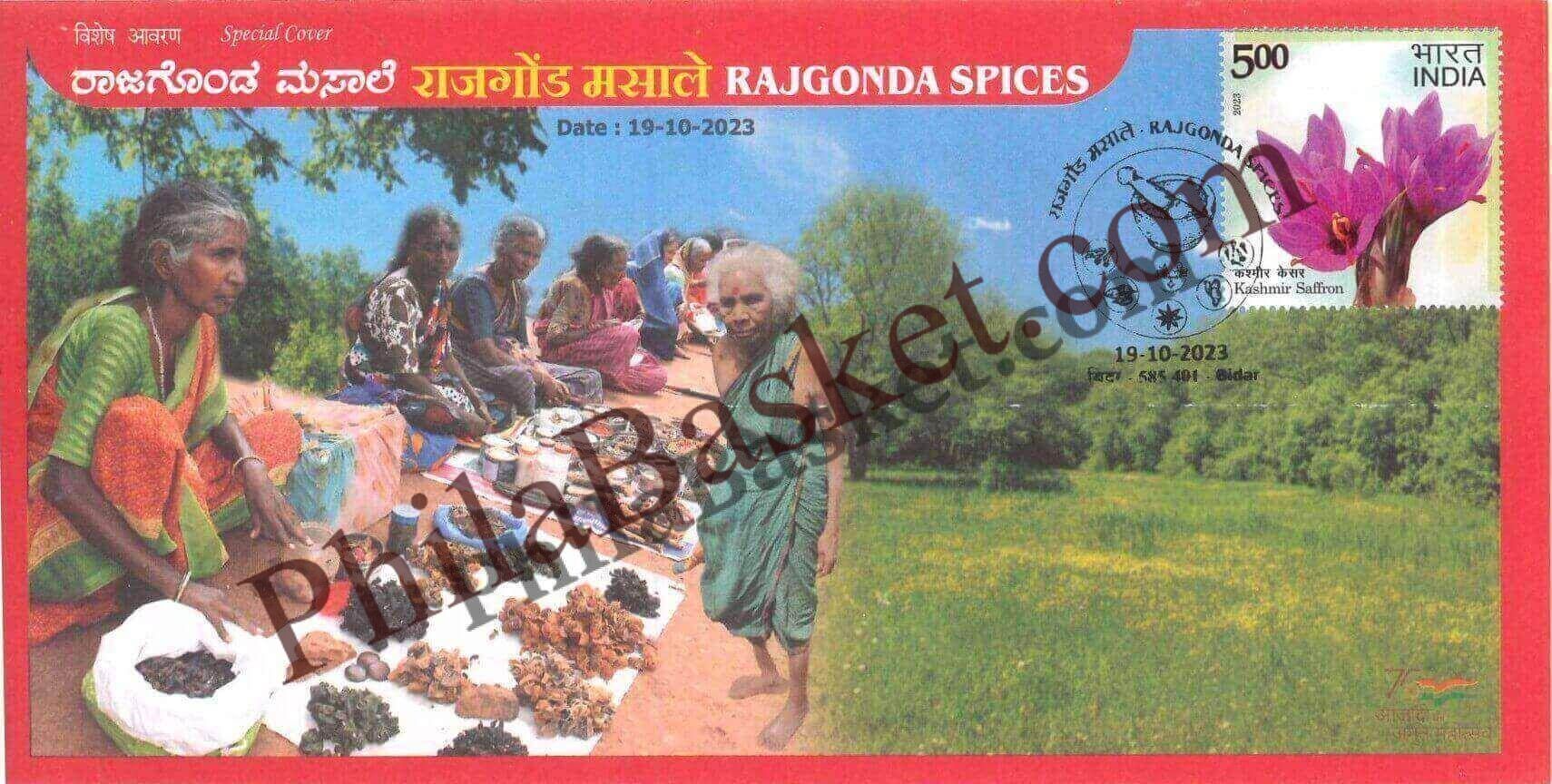#SC1042 - Rajgonda Spices by Karnataka circle - Special Cover - India - 19 Oct 2023
