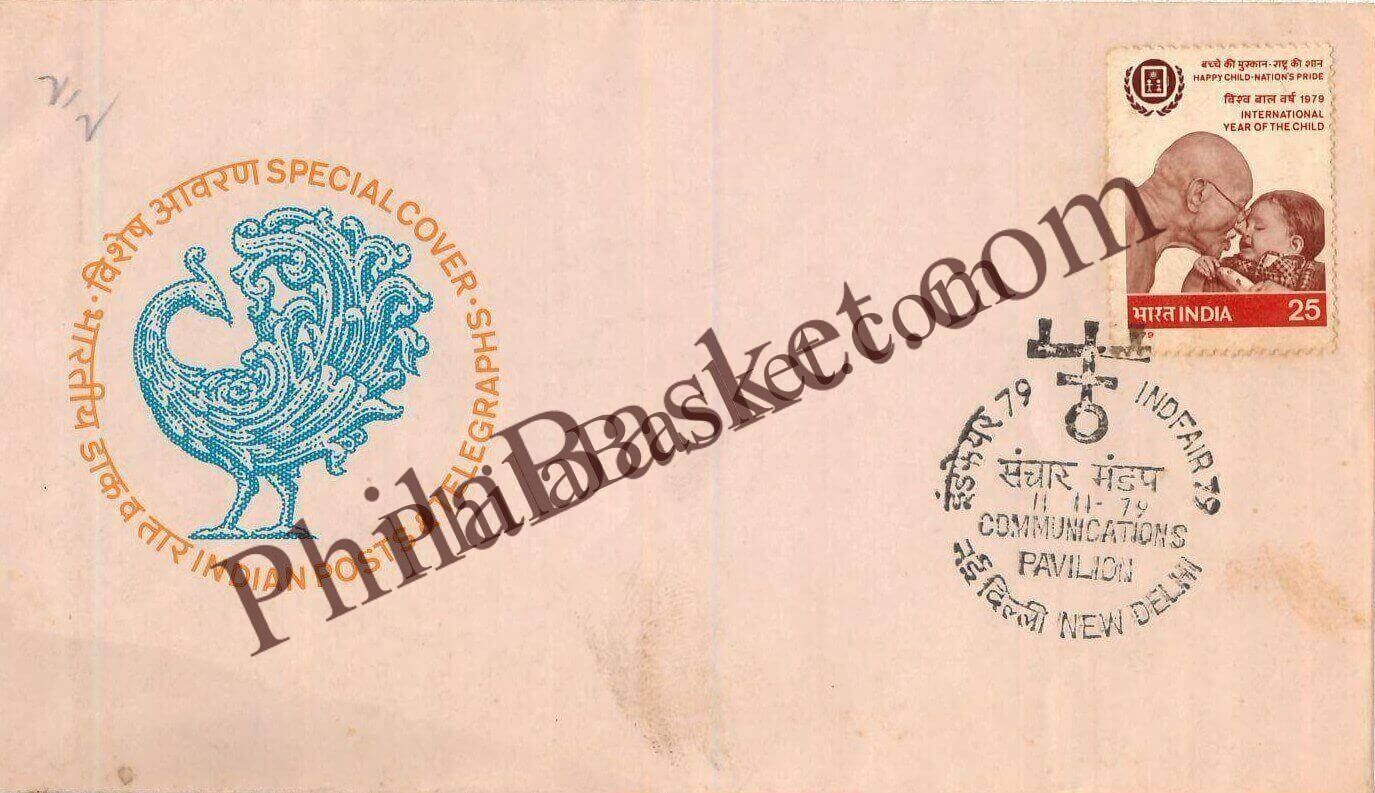 #SC1098 - Communication Pavilion - IndFair 79 by New Delhi circle - Special Cover - India - 11 Nov 1979